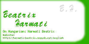 beatrix harmati business card